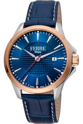 Ferrè Milano Watch - FM1G157L0021 for Male Blue in Steel