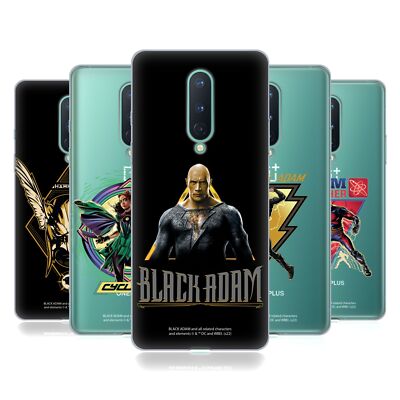 OFFICIAL BLACK ADAM GRAPHICS SOFT GEL CASE FOR GOOGLE ONEPLUS PHONES