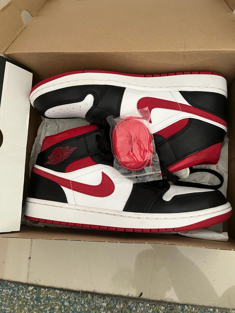 Nike Air Jordan 1 Mid レッド/ブラック US10 Size 10 Nike Air Jordan 1 Mid Black red | eBay