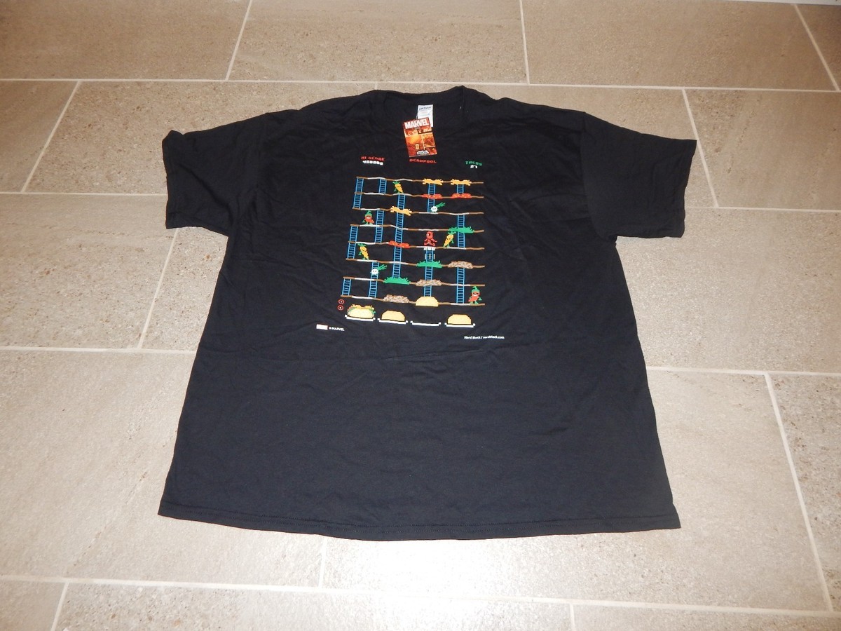 New Exclusive Marvel Deadpool Video Game T-Shirt Shirt Nerd Arcade