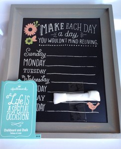 Hallmark Chalkboard Daily Routine Standing Menu Board Kitchen