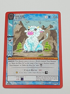 MetaZoo Einzelkarte Chibi Babe the blue Ox NM