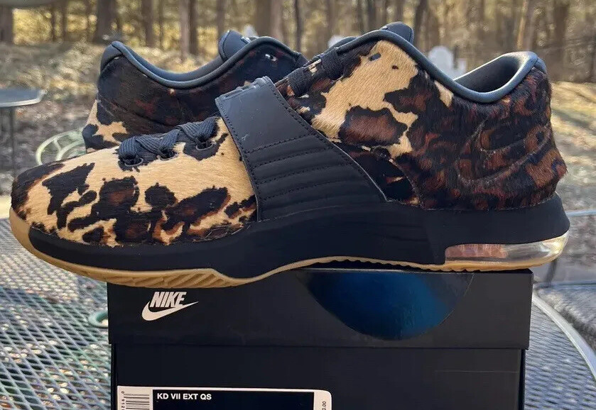 NIKE KD 7 EXT CNVS QS ナイキ KD7 Nike KD 7 EXT QS Longhorn State Men's Sz 10.5 Black Brown