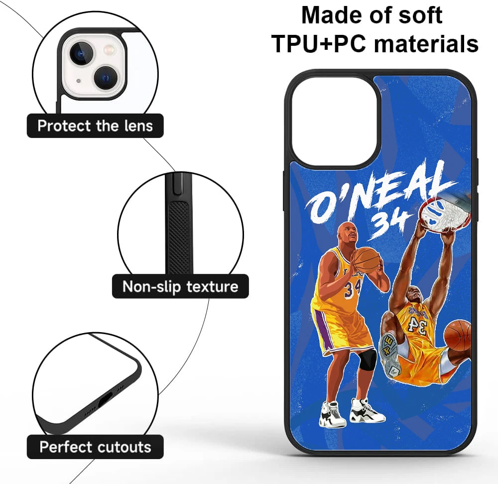 Shaq Graffiti Case for iPhone & Samsung NBA Legend Art Shockproof Cover