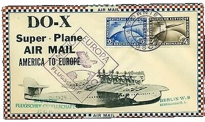 German Aviation Postal History Stamps