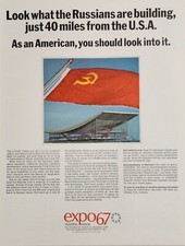 1967 Print Ad Canadian Expo 67 Montreal,Canada Russian Exhibit