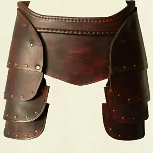 Falda Medieval Cuero Dama Renacimiento Guerrero Armadura Gladiador Disfraz Juegos con disfraces Foto 2 de 4