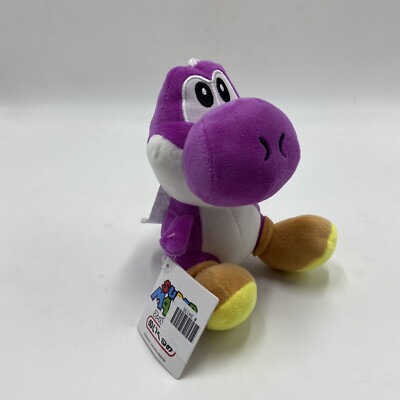 San-ei Sanei 6'' Yoshi Purple Plush Super Mario Brothers w/Tag Japan Suction