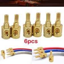 6PC Car Audio 1/0 Gauge To 4 Gauge Amp Input Pin Power/Ground Wire Reducer USA