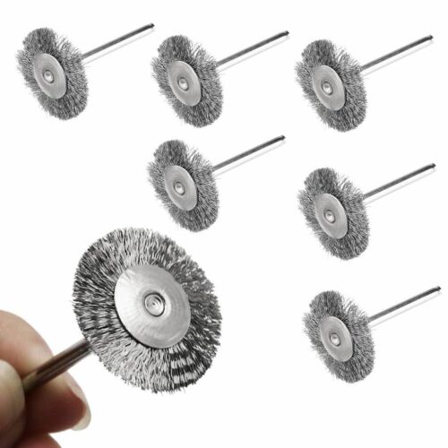 Stainless Steel Wire Brush For Dremel Rotary Die Grinder Removal Wheel Tool LOT - Picture 8 of 14