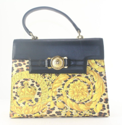 Versace Baroque Kelly Top Handle Flap 2way Crossbody Bag