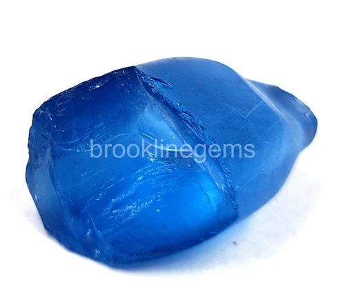 47 Ct Natural Blue Sapphire Uncut Rough EGL Certified Gemstone 5ARV