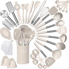 Silicone Kitchen Cooking Utensil Set 43 pcs Spatula Set Non-stick Heat Resistant