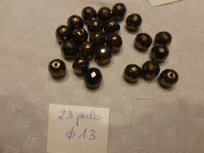 25 Perles Facettes De Bohème 6 Mm - Couleur Bronze Red Mat - Preciosa, Fabriqué En France