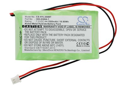 7,2V Akku für Honeywell Lynx Touch L5200 103-301179 103-303689 300-03864-1 UK