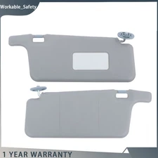 Sun Visors Left Driver+Passenger Right Interior For 1996-01 Honda Civic Gray LHD