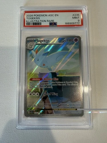 2026 Pokemon Togekiss #235 PSA 9 MINT Illustration Rare Ascended Heroes IR