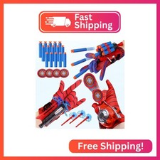 3 Sets Spider Web Shooters, Spider Web Plastic Launcher Glove with Wrist Toy Set