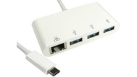 Hub USB USB 3.1 RJ45 1 USB USB C, RS PRO RS Components