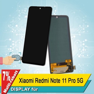 Display für Xiaomi Redmi Note 11 Pro 5G Bildschirm OEM Schwarz