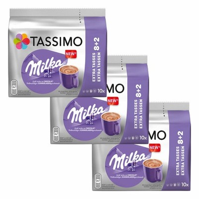 Tassimo Milka Kakao, Heiße Schokolade, Kapseln, 3 x 10 T-Discs / Portionen