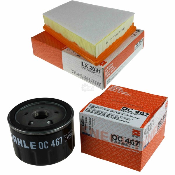 Mahle / Knecht Set Filterpaket Luftfilter LX 2631 ÖLfilter OC 467-image
