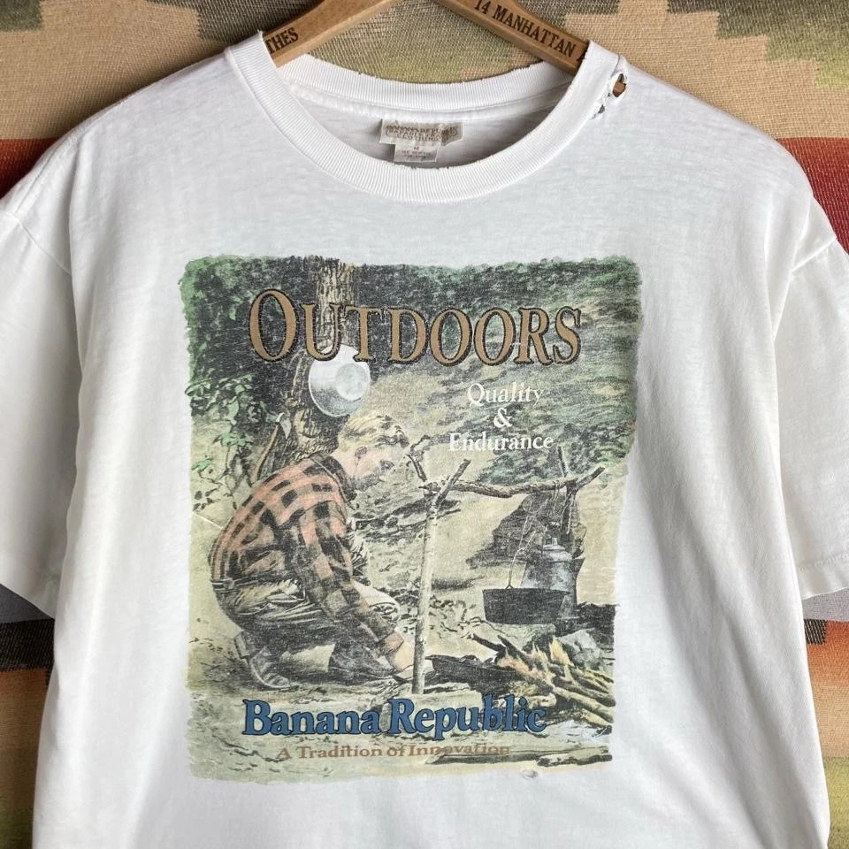 Preços baixos em Camiseta vintage Banana Republic em Camisetas