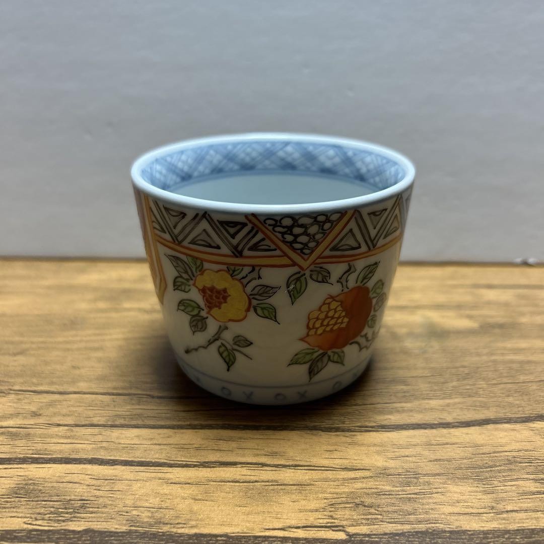 Li Zhuang Horno Nishiki Granada Soba Taza, Arita Ware, 8,5 cm