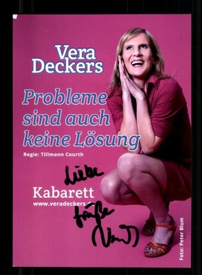Vera Deckers Autogrammkarte Original  Signiert # BC 231427
