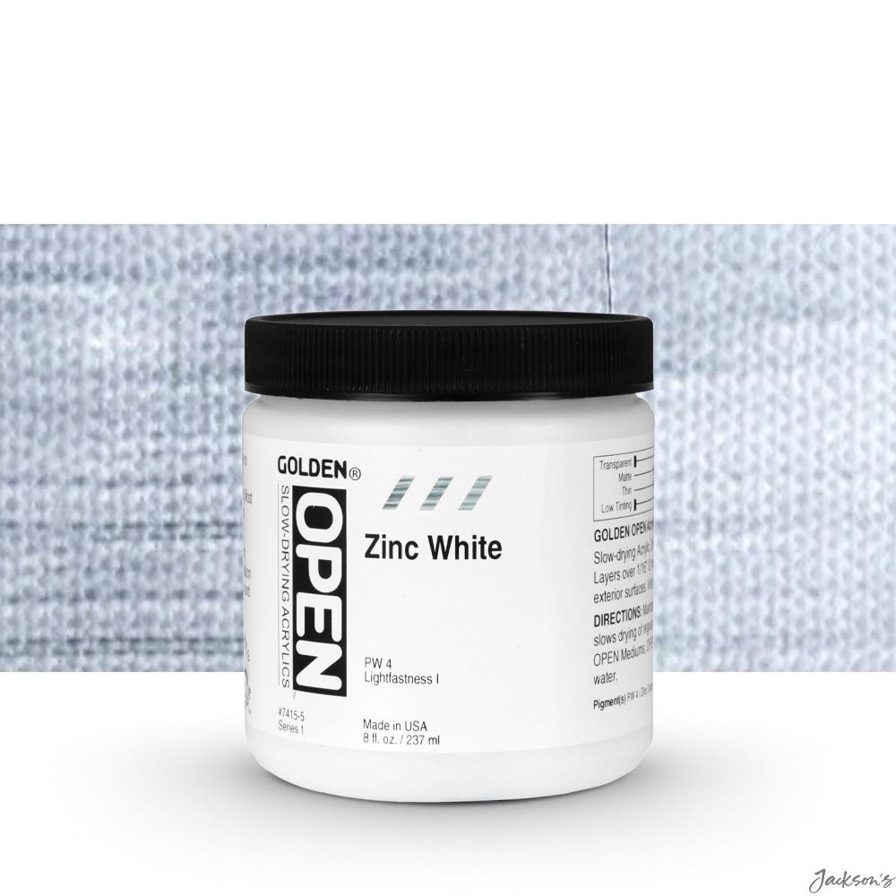 Golden Open Acrylic Paint Synthetic Inorganic 237ml Zinc White For Mixing Gla...