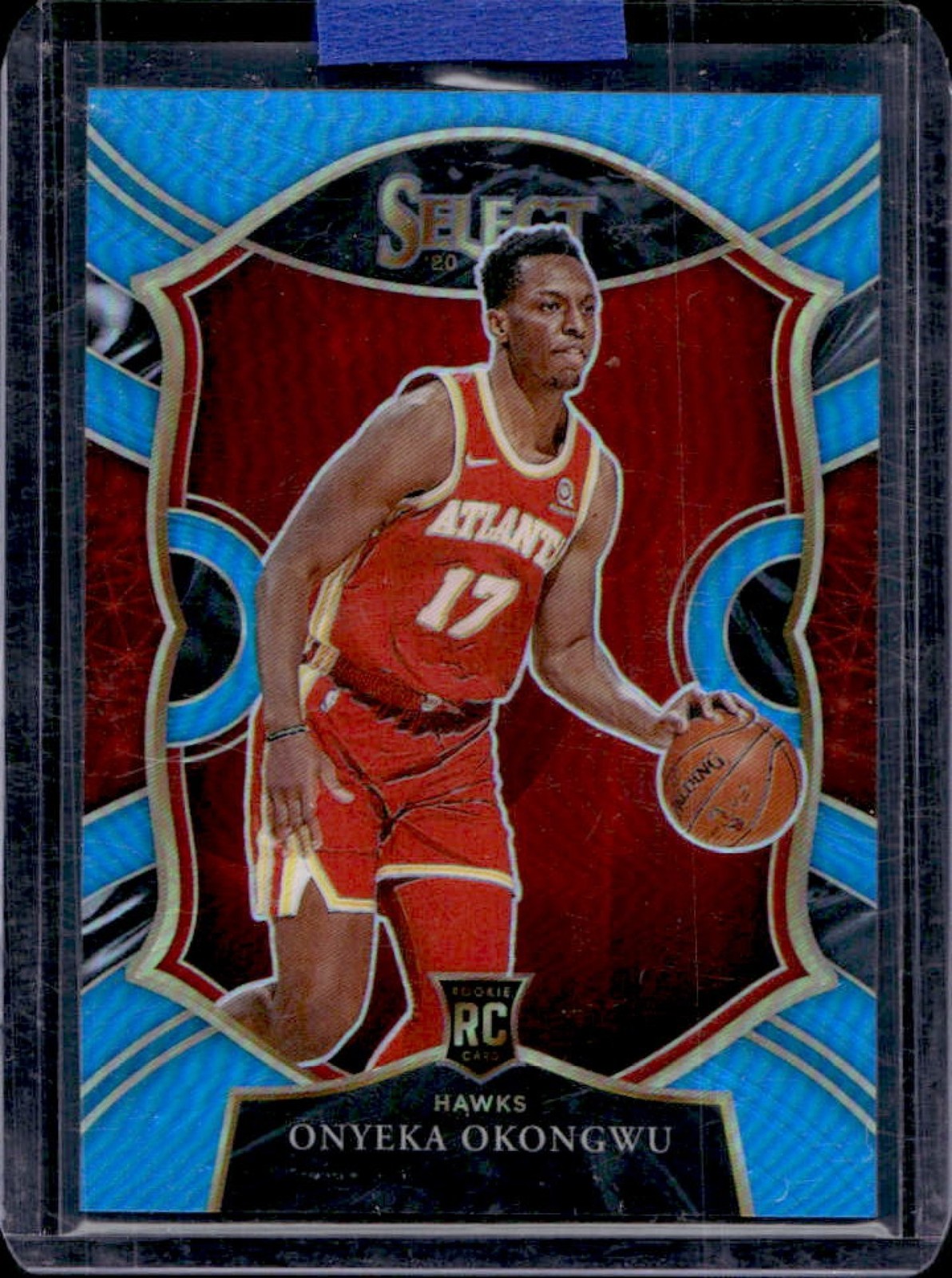 2020-21 Select Onyeka Okongwu RC Light Blue Prizm Concourse #85/299 Hawks
