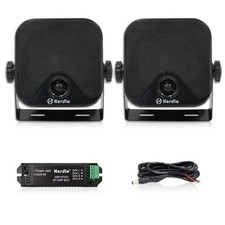 4 Inches Heavy Duty Waterproof Boat Bluetooth Speakers Surface Mounted for Ca...
