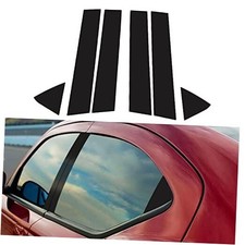 Car Window Pillar Post Vinyl Stickers Compatible with Dodge Glossy Black