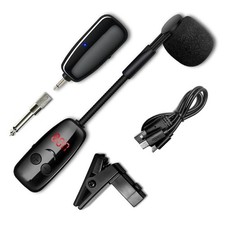 Microphone with Receiver Transmitter 50M Range Wireless For Trumpet Saxophone A