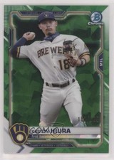 2021 Bowman Chrome Sapphire Edition Green Refractor /125 Keston Hiura #40 0t3l