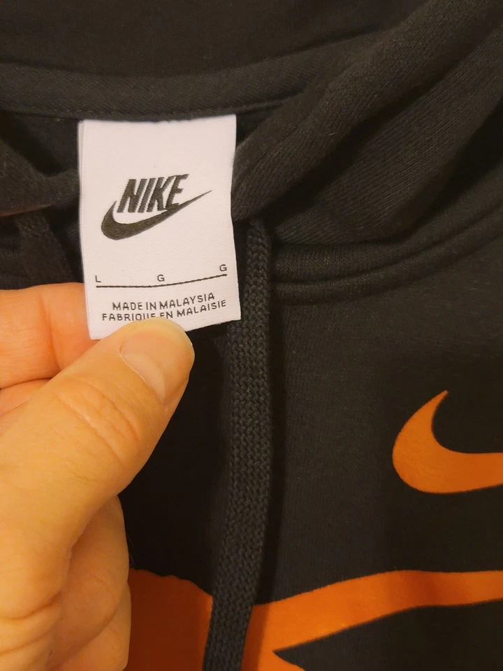 Nike Texas Longhorns Sudadera con Capucha Para Hombres Grande Negra Naranja Sudadera Auténtica NCAA Foto 3 de 4