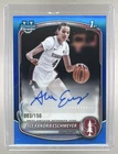 Alexandra Eschmeyer 2025 Bowman #CPA-AS Blue Refractor Chrome 1st RC Auto /150