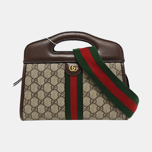 【AuthenticGUCCI Ophidia Crossbody bags Leather Beige Free Shipping | Duties Paid - Picture 8 of 15