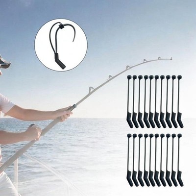 20pcs Fishing Hooks Protektor schwarze Häkelhaken für Starter -DIY -Fäden