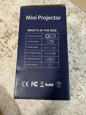 AuKing Projector, 2023 Upgraded Mini Projector, Full HD 1080P Home Theater