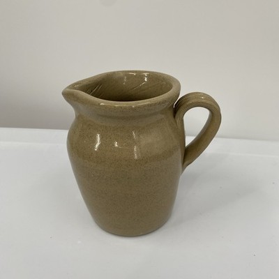 Stoneware pitcher jug Pearsons 1810 Light brown Chesterfield England vintage 4 