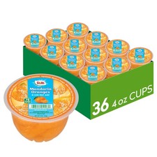 Dole Fruit Bowls Mandarin Oranges in 100 Juice Snacks, 4oz 36 Total Cups,