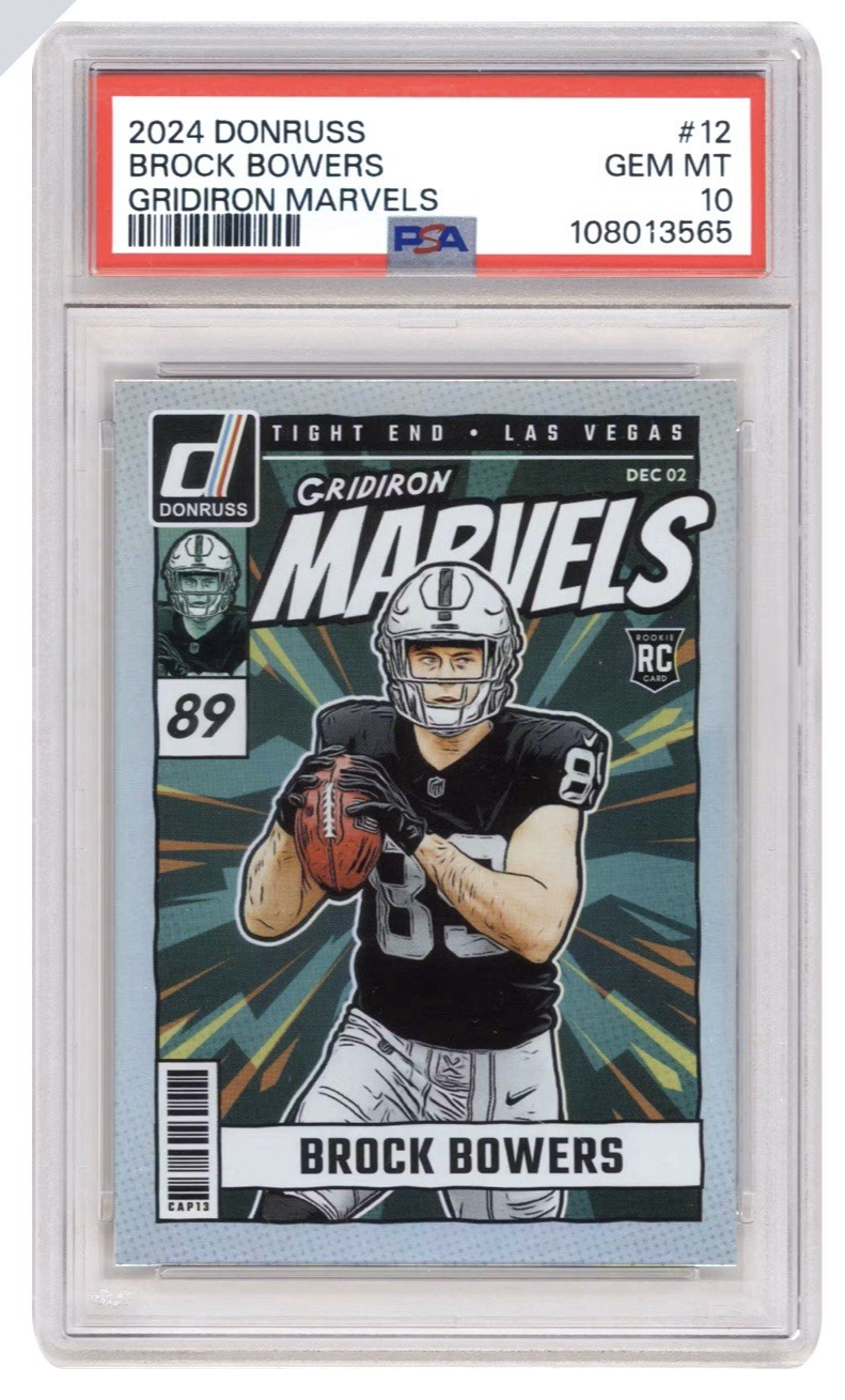 2024 Panini Donruss - Gridiron Marvels Brock Bowers #12 (RC)