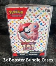 3x Pokémon Booster Bundle Protector - 0.6mm Thick - Perfect Fit Protective Case
