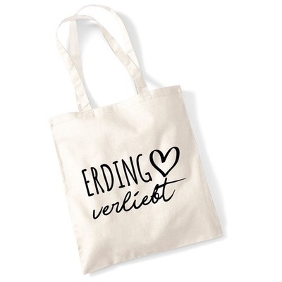 Jutebeutel Erding verliebt Geschenkidee Erding Geschenk Präsent Mitbringsel Souv