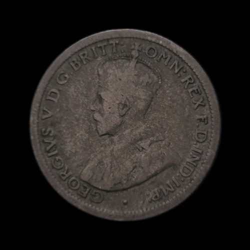 AUSTRALIA. 1919, 6 Pence, Silver - KGV, Melbourne, Kangaroo Emu Sixpence 1 - Picture 2 of 3