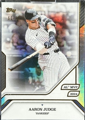 Aaron Judge Orange Foil #40 AL MVP 2024 20/25 - 2025 Topps Now MVP 