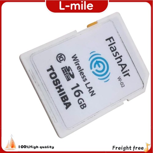 16GB Toshiba FlashAir Wireless LAN Wi-Fi SD Card SDHC Class 10 W-02 Used