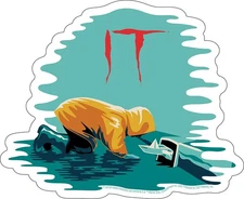 Stickers - C&D Visionary - IT S.S. Georgie 5"x4.5" NEW Decal I.T. Movie