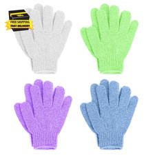 Exfoliating Bath Gloves, Pack of 4